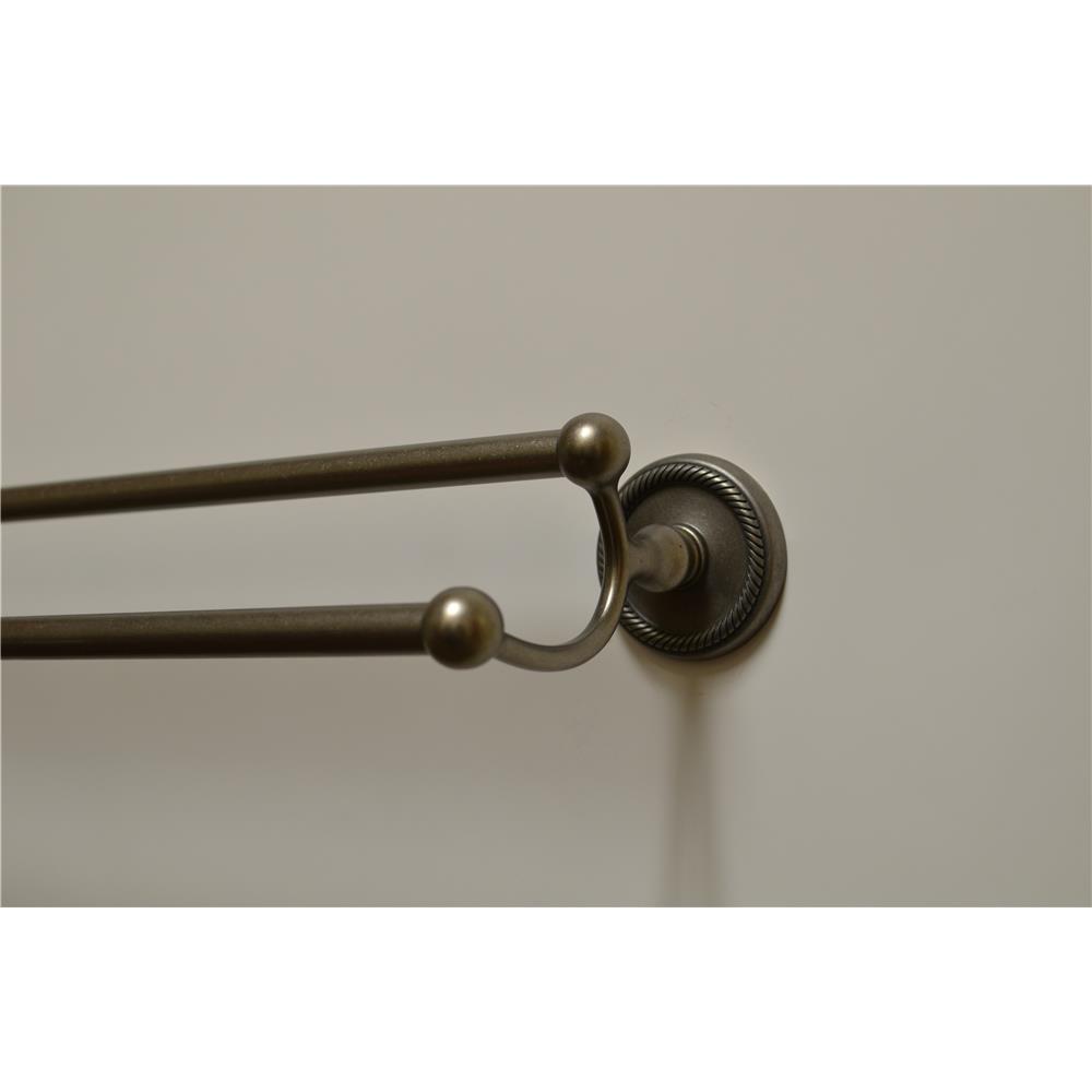 Residential Essentials 2148AP Woodrich 24" Double Towel Bar in Aged Pewter